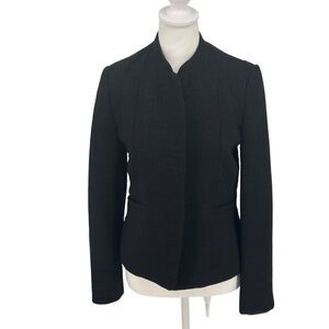 REISS Black Textured Blazer - Size Small | Sophisticated British Design EUC